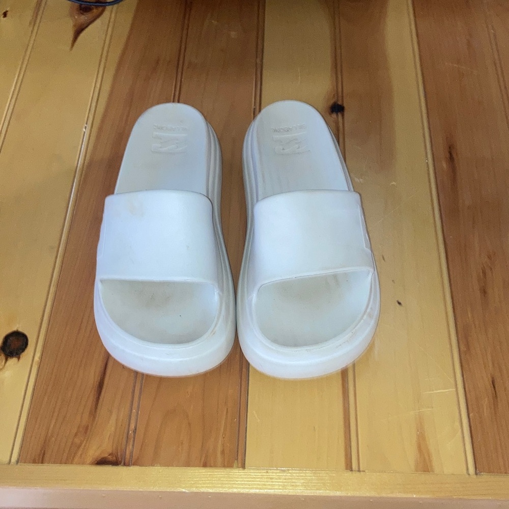 Billabong White Slide Sandals